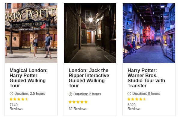 Book other things to do, atractions and tours from our partner